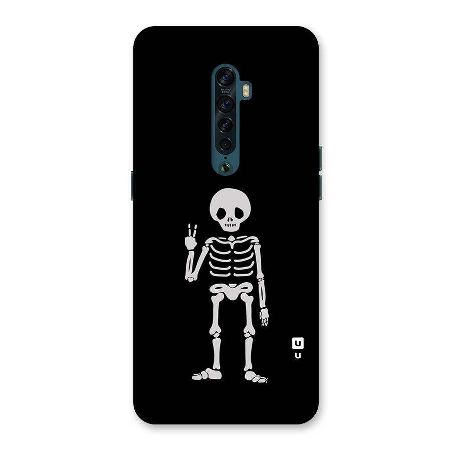 Victory Skeleton Spooky Back Case for Oppo Reno2