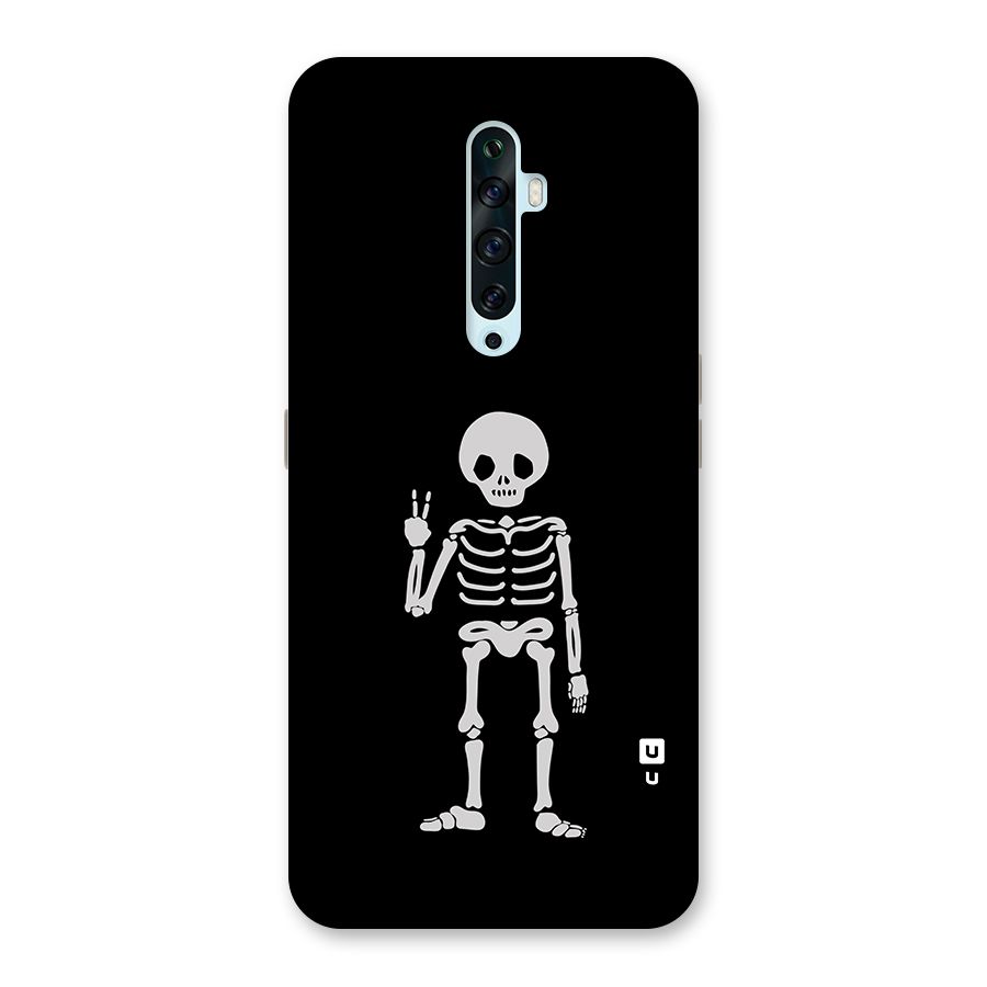Victory Skeleton Spooky Back Case for Oppo Reno2 Z