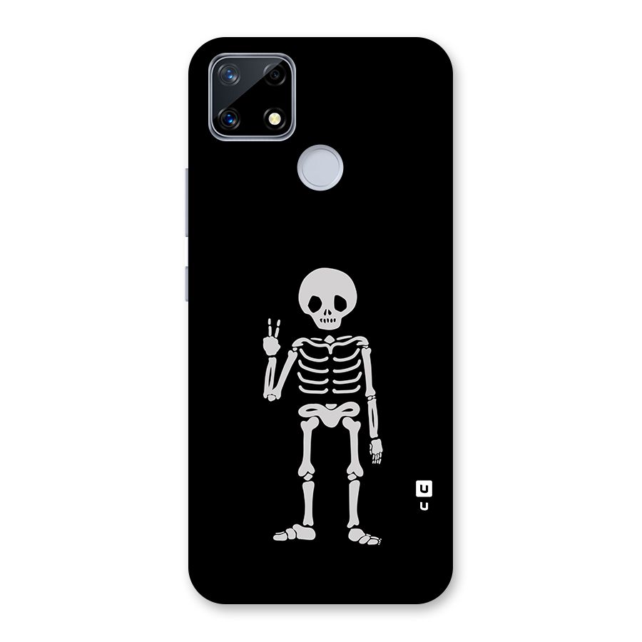 Victory Skeleton Spooky Glass Back Case for Realme Narzo 20