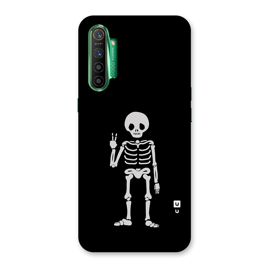 Victory Skeleton Spooky Glass Back Case for Realme X2
