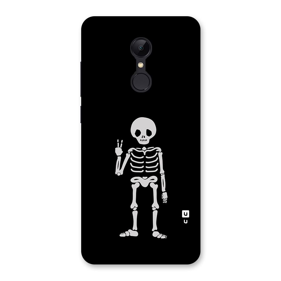 Victory Skeleton Spooky Back Case for Redmi 5