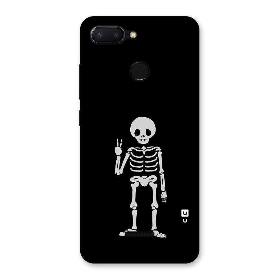 Victory Skeleton Spooky Back Case for Redmi 6