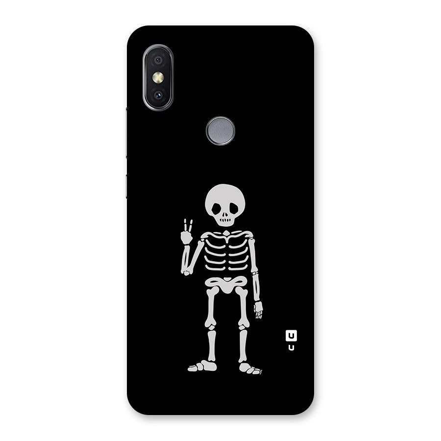 Victory Skeleton Spooky Back Case for Redmi Y2