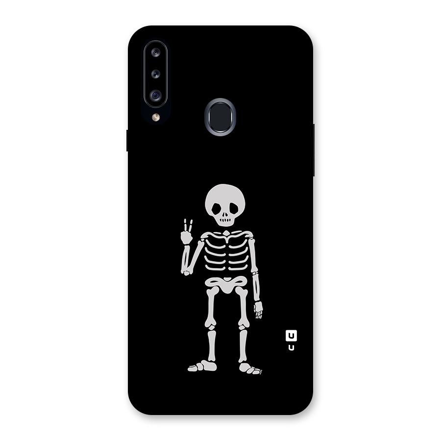 Victory Skeleton Spooky Back Case for Samsung Galaxy A20s
