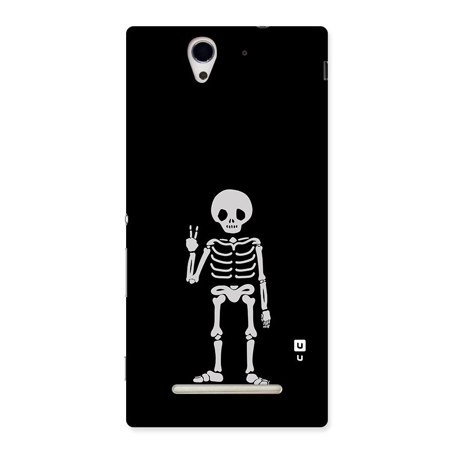 Victory Skeleton Spooky Back Case for Sony Xperia C3