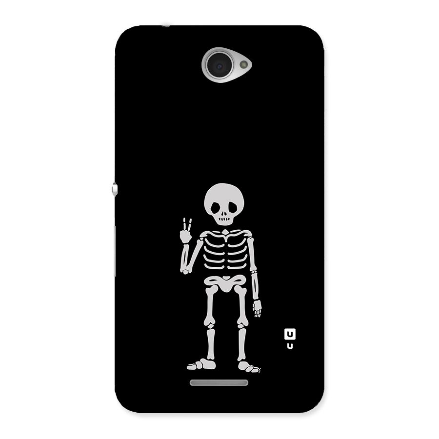 Victory Skeleton Spooky Back Case for Sony Xperia E4