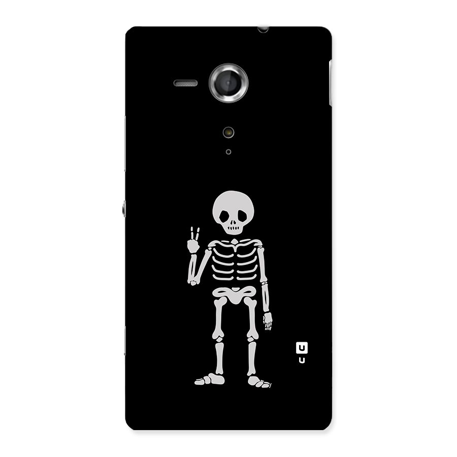 Victory Skeleton Spooky Back Case for Sony Xperia SP