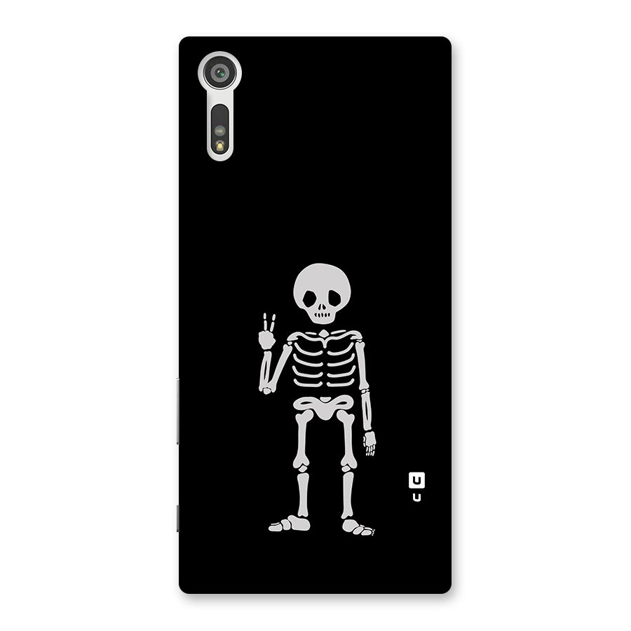 Victory Skeleton Spooky Back Case for Xperia XZ