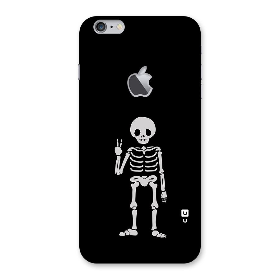 Victory Skeleton Spooky Back Case for iPhone 6 Plus 6S Plus Logo Cut