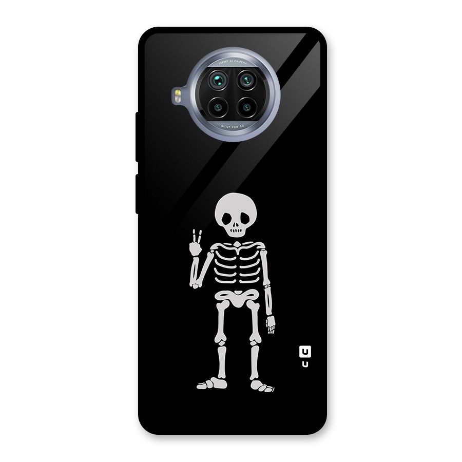 Victory Skeleton Spooky Glass Back Case for Mi 10i