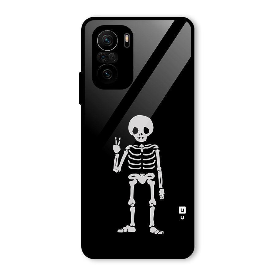 Victory Skeleton Spooky Glass Back Case for Mi 11X Pro