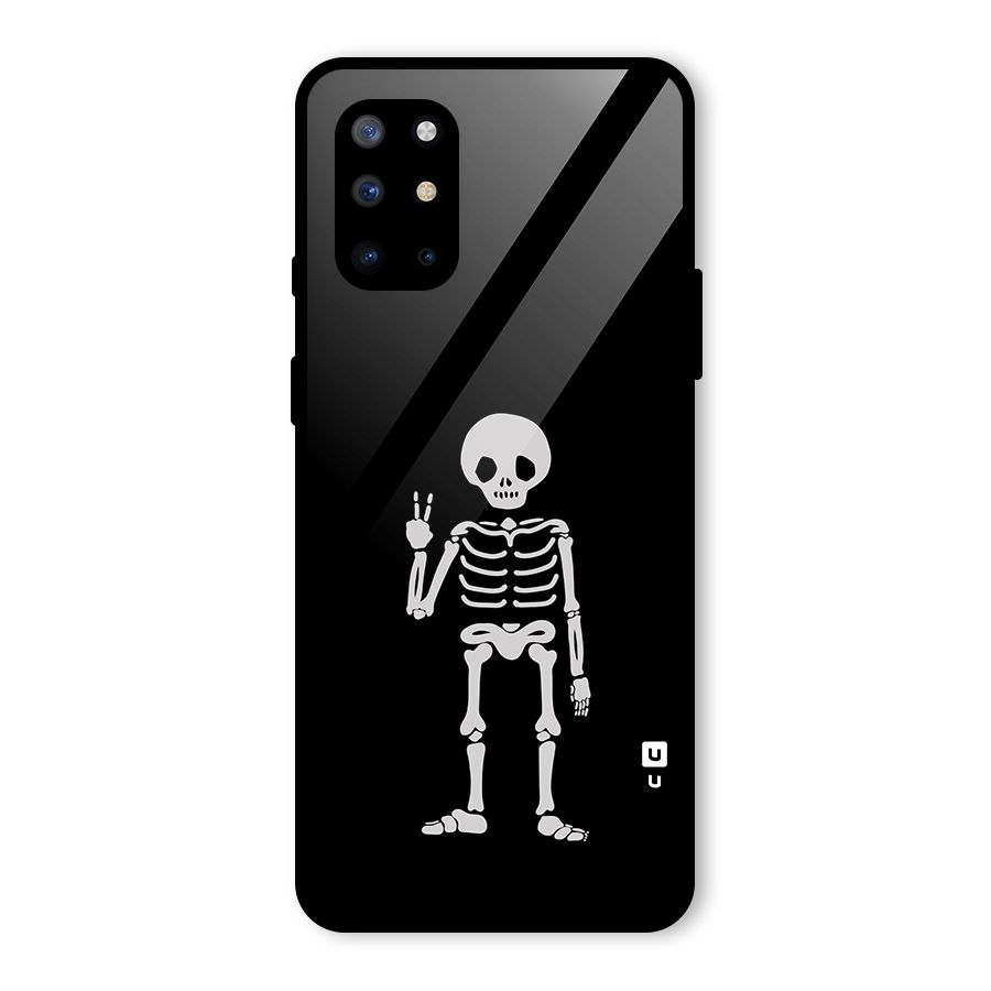 Victory Skeleton Spooky Glass Back Case for OnePlus 8T