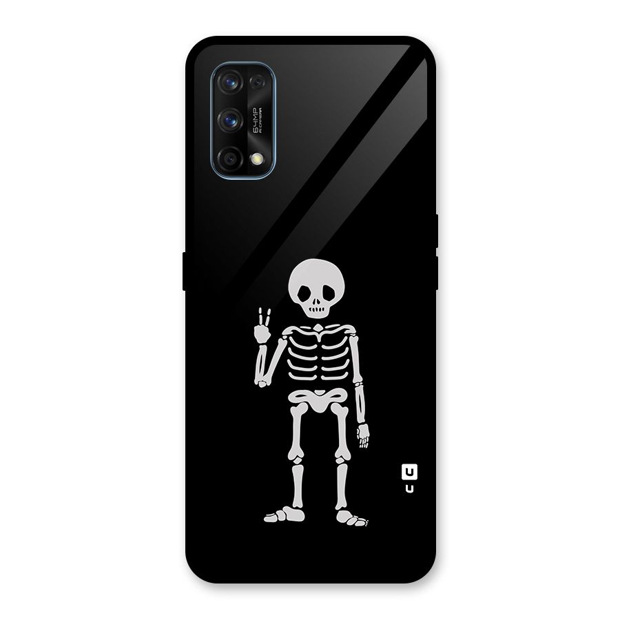 Victory Skeleton Spooky Glass Back Case for Realme 7 Pro