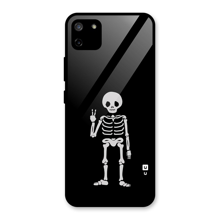Victory Skeleton Spooky Glass Back Case for Realme C11