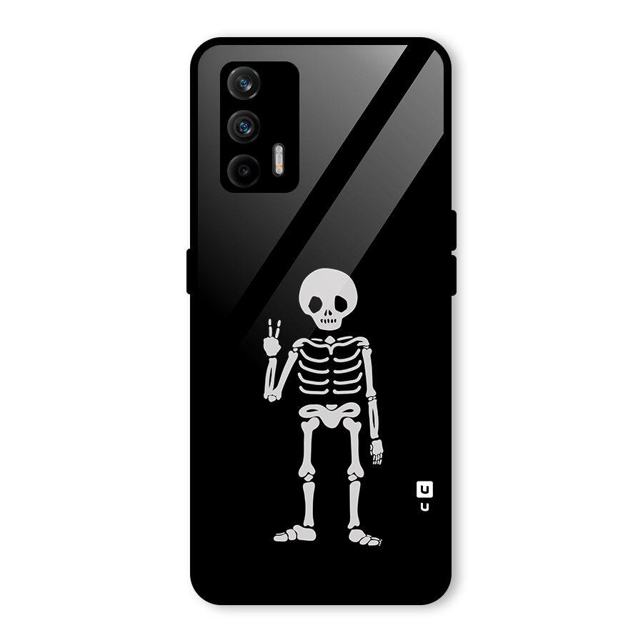 Victory Skeleton Spooky Glass Back Case for Realme GT 5G