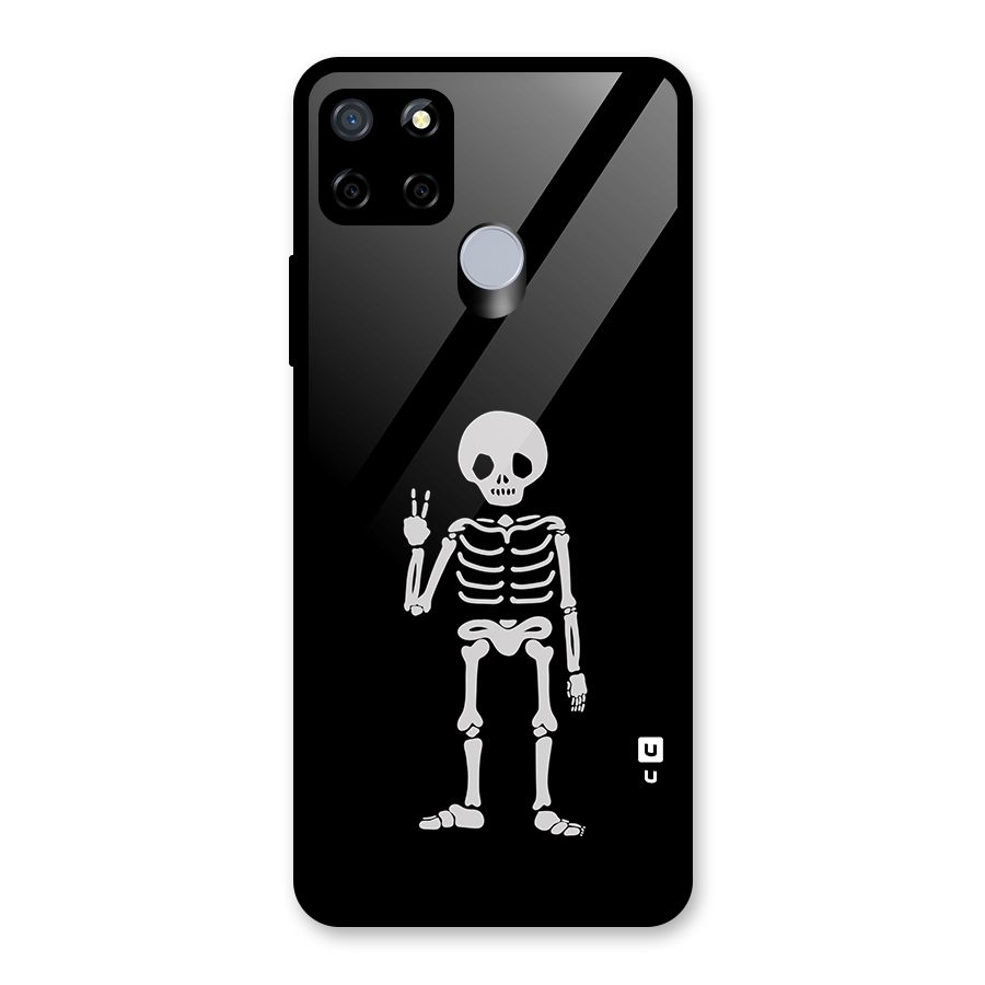 Victory Skeleton Spooky Glass Back Case for Realme Narzo 20