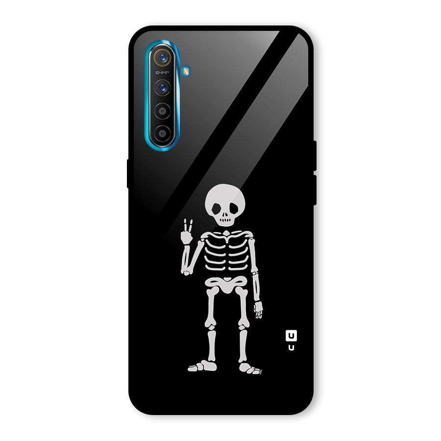 Victory Skeleton Spooky Glass Back Case for Realme X2