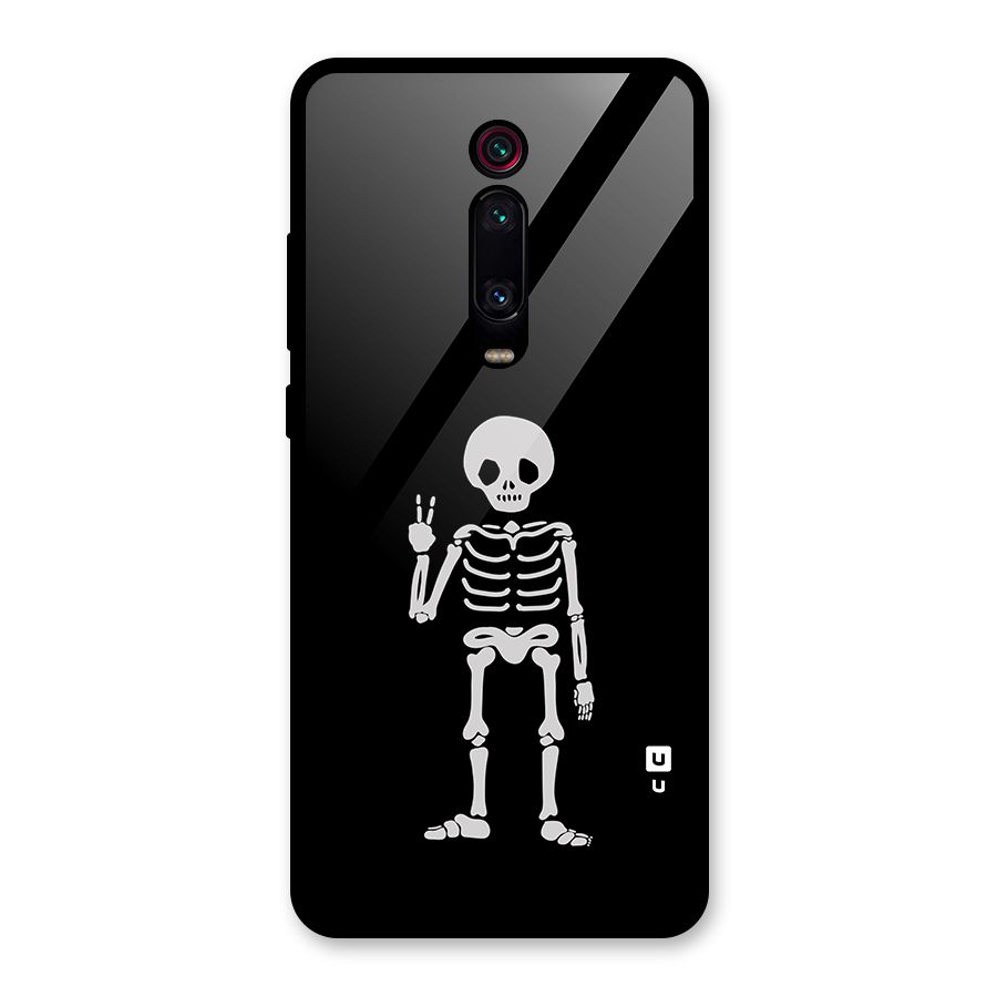 Victory Skeleton Spooky Glass Back Case for Redmi K20 Pro