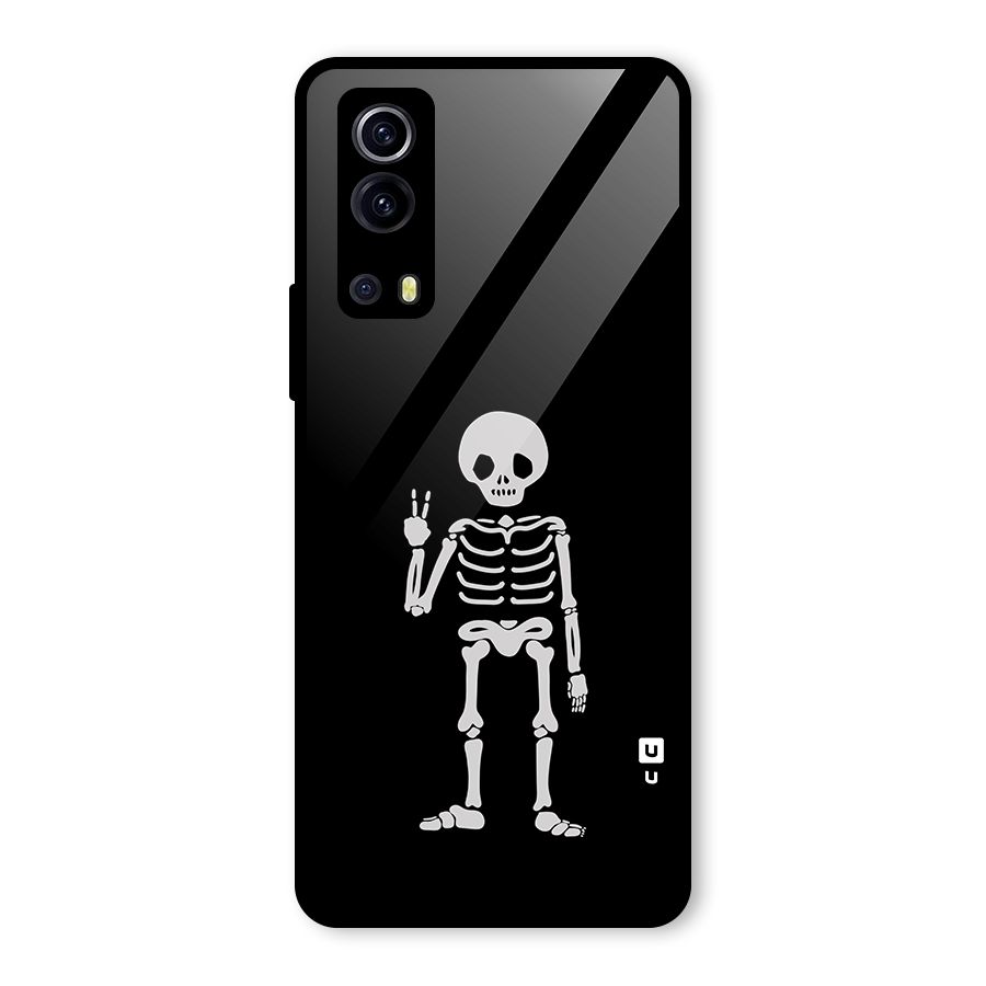 Victory Skeleton Spooky Glass Back Case for Vivo iQOO Z3