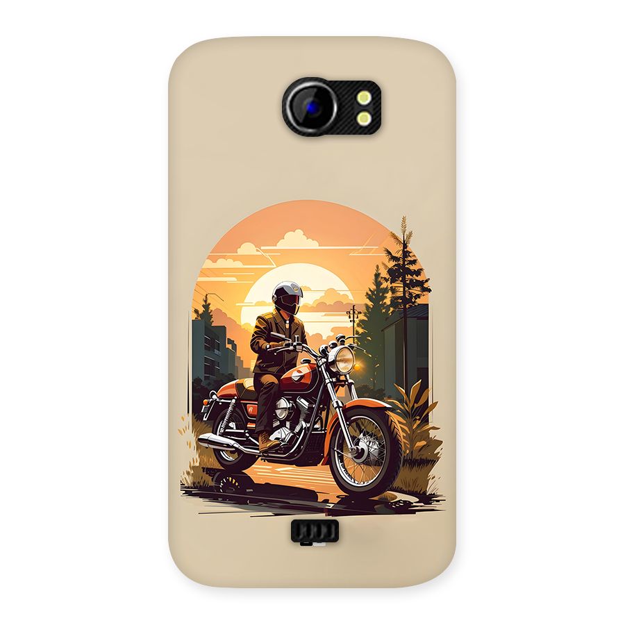 Vintage Bike Art Back Case for Canvas 2 A110
