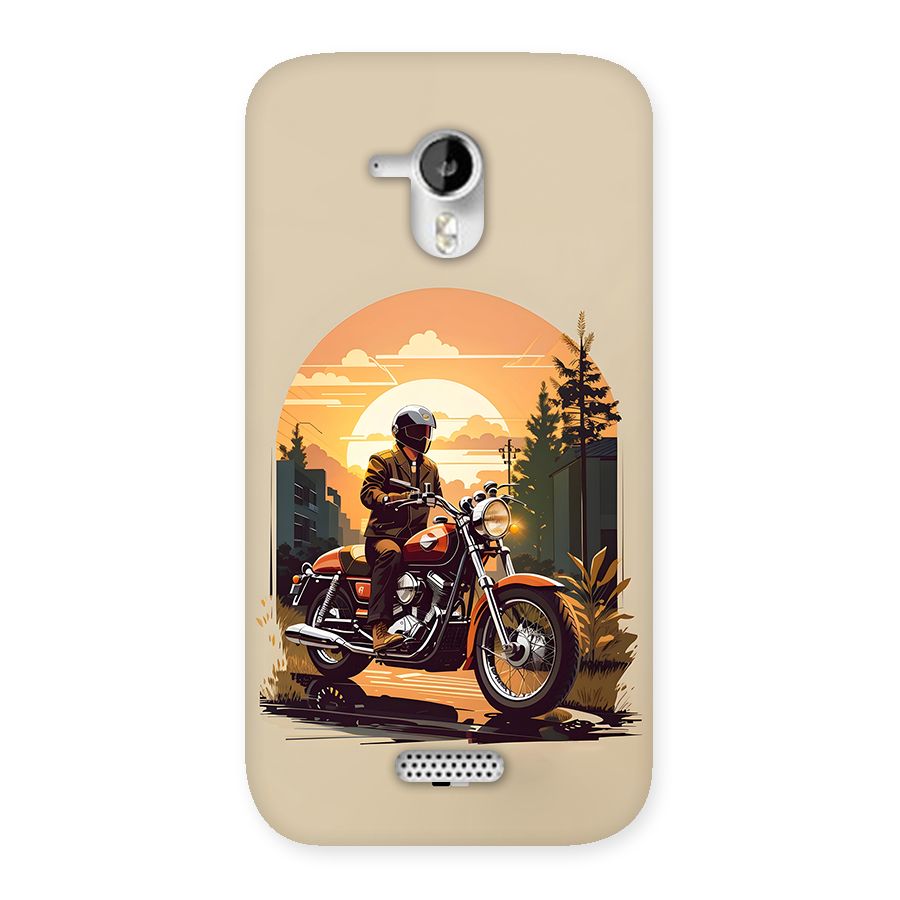 Vintage Bike Art Back Case for Canvas HD A116