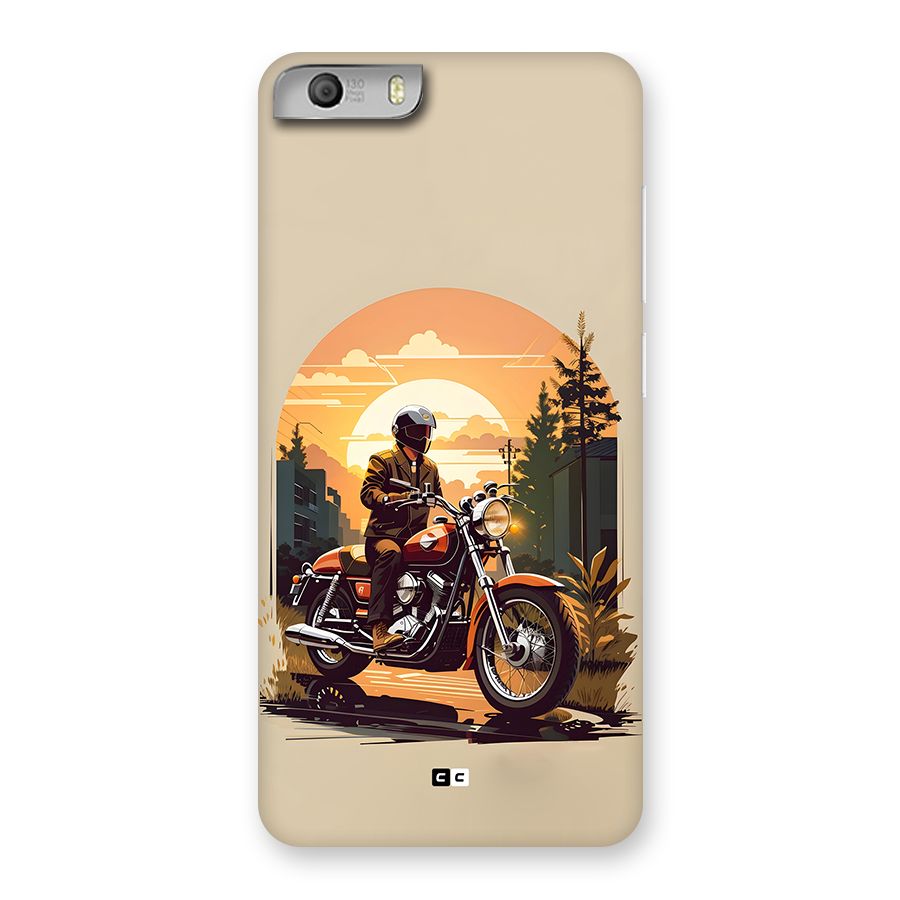 Vintage Bike Art Back Case for Canvas Knight 2