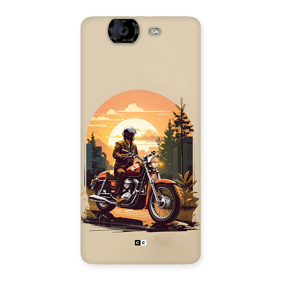Vintage Bike Art Back Case for Canvas Knight A350
