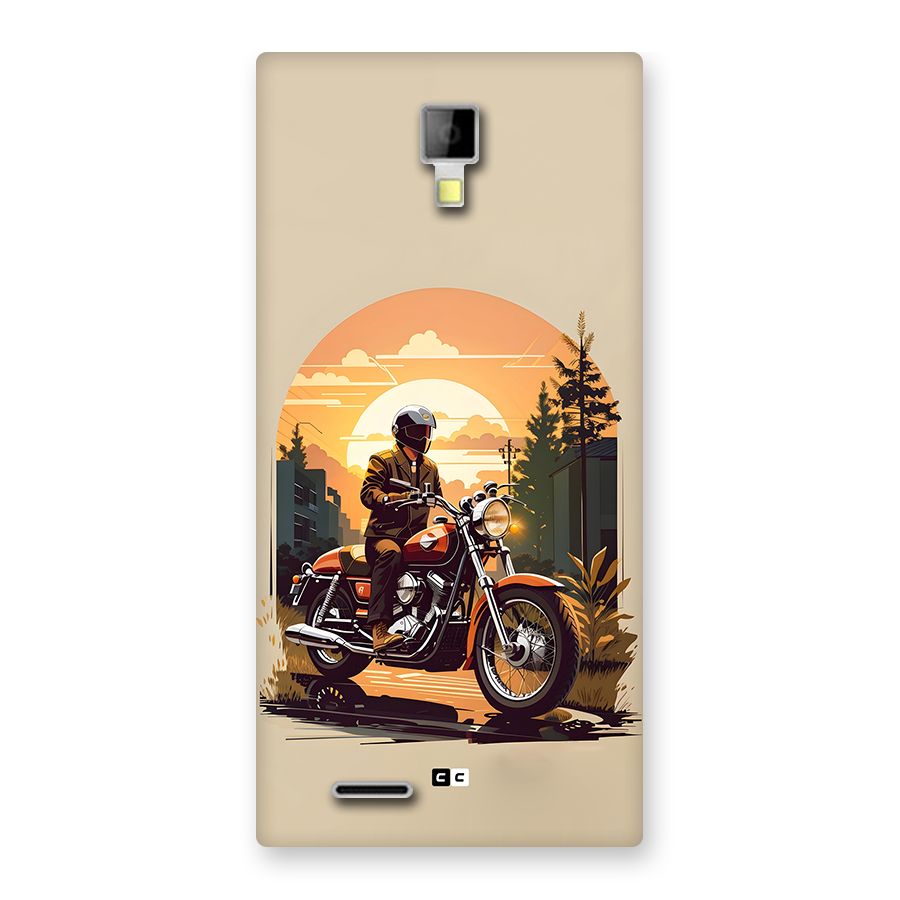 Vintage Bike Art Back Case for Canvas Xpress A99