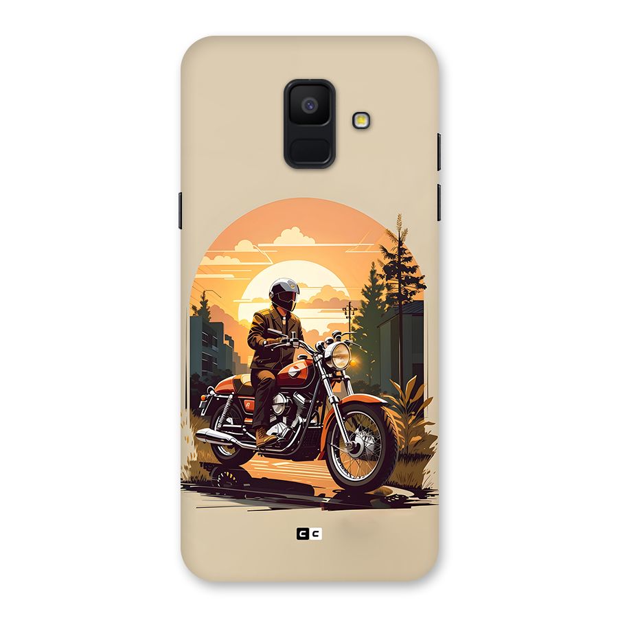 Vintage Bike Art Back Case for Galaxy A6 (2018)