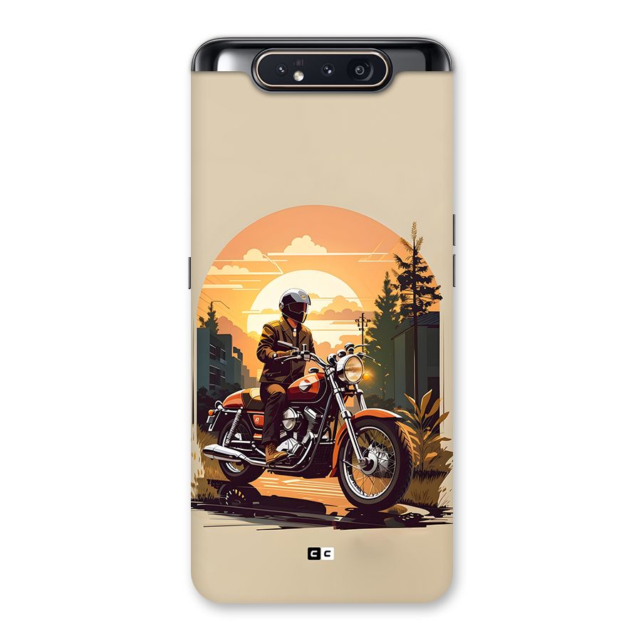 Vintage Bike Art Back Case for Galaxy A80