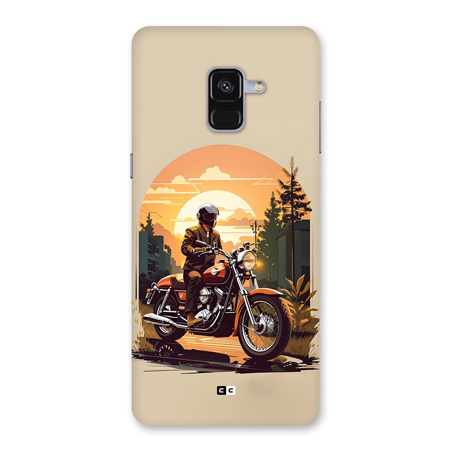 Vintage Bike Art Back Case for Galaxy A8 Plus