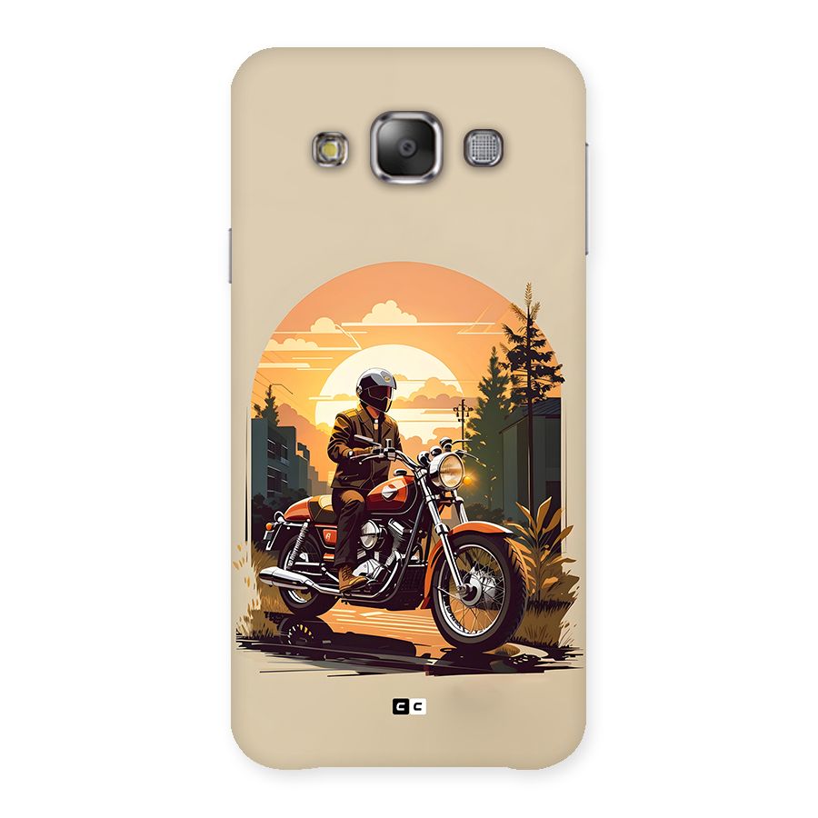 Vintage Bike Art Back Case for Galaxy E7