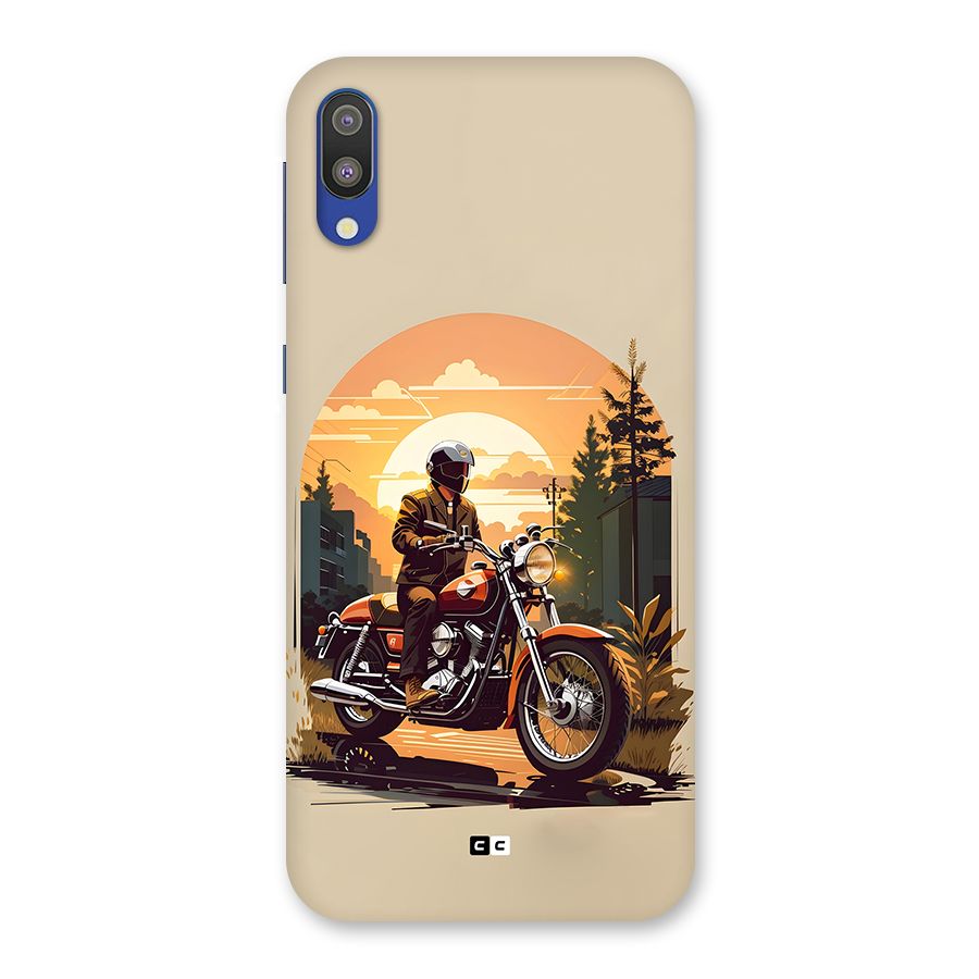 Vintage Bike Art Back Case for Galaxy M10