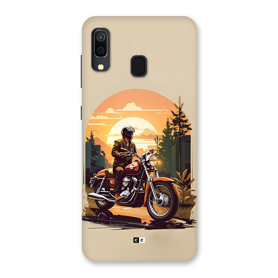 Vintage Bike Art Back Case for Galaxy M10s