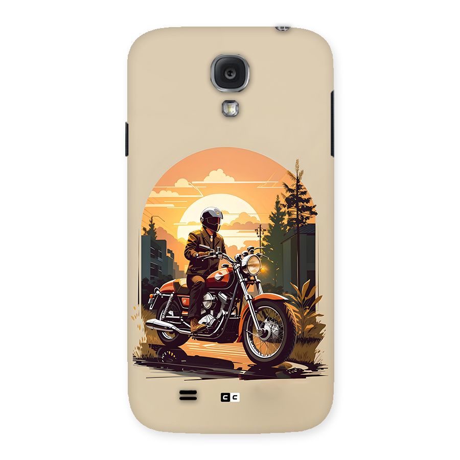 Vintage Bike Art Back Case for Galaxy S4