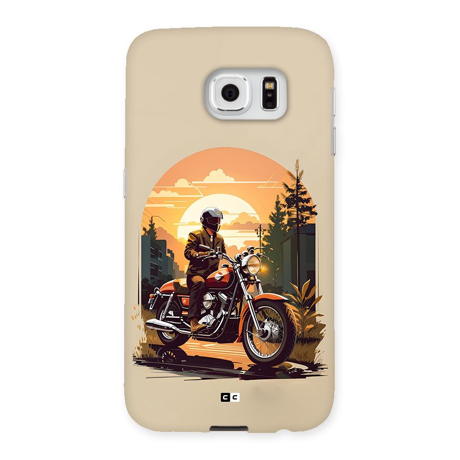 Vintage Bike Art Back Case for Galaxy S6