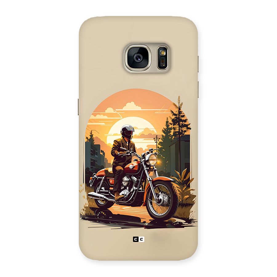 Vintage Bike Art Back Case for Galaxy S7