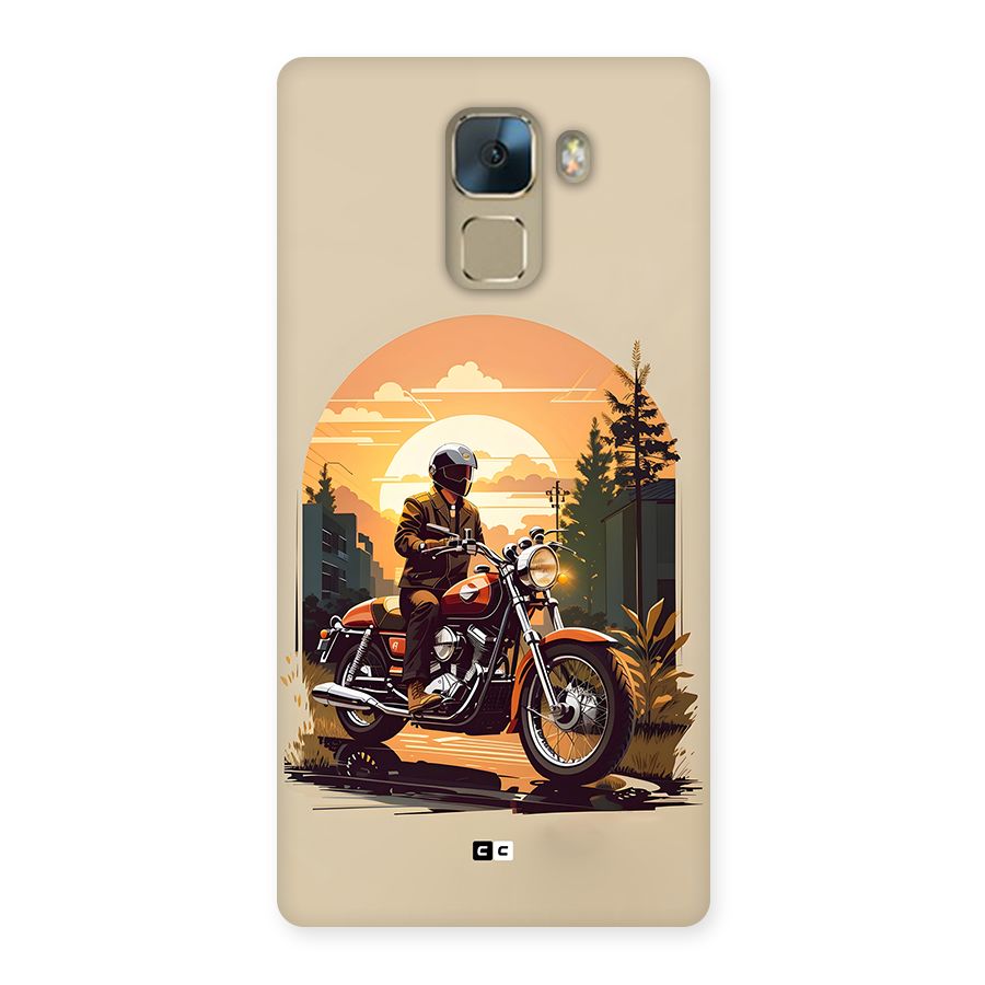 Vintage Bike Art Back Case for Honor 7