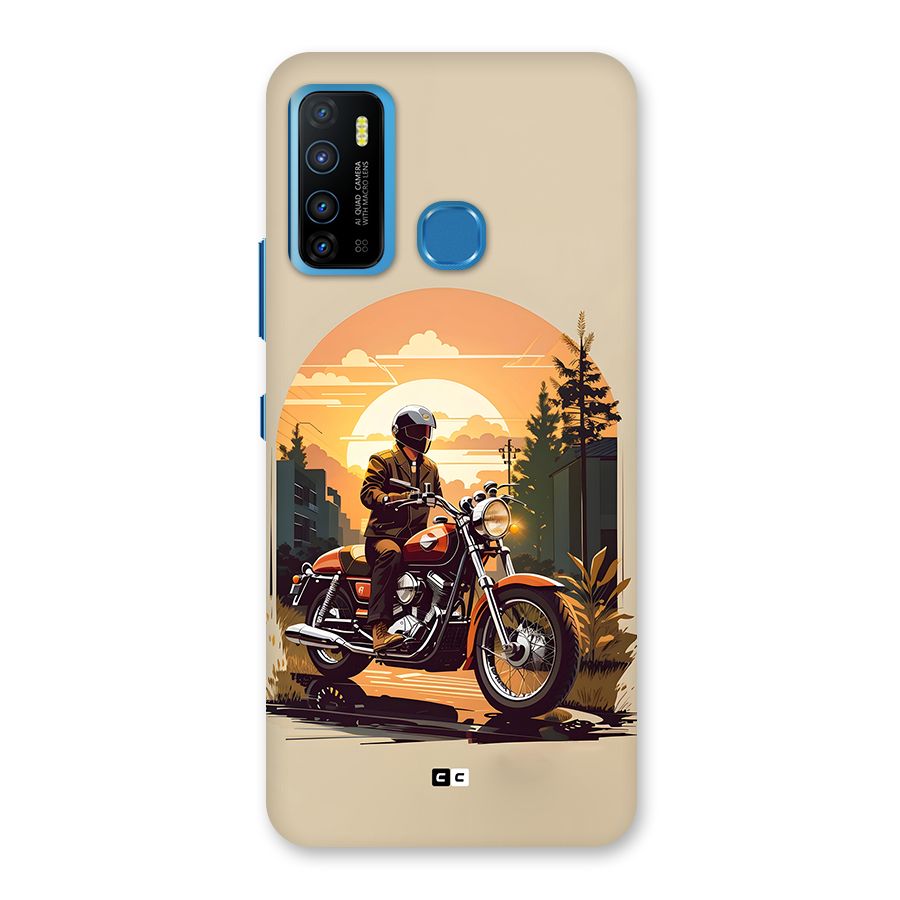 Vintage Bike Art Back Case for Infinix Hot 9