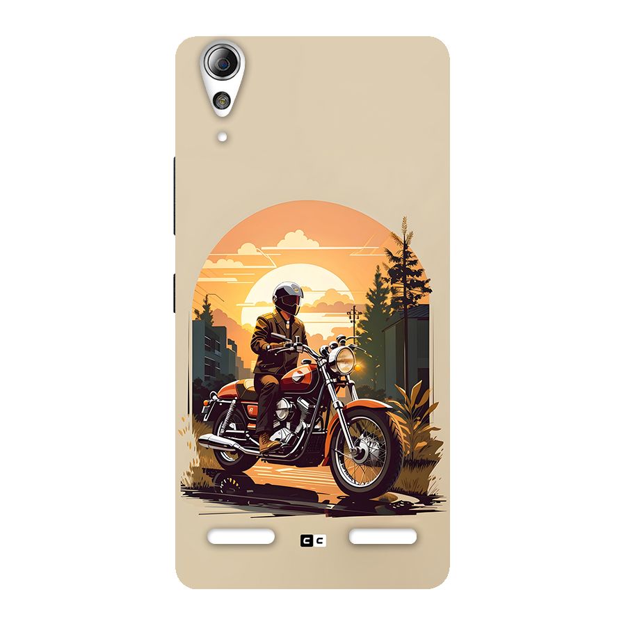 Vintage Bike Art Back Case for Lenovo A6000