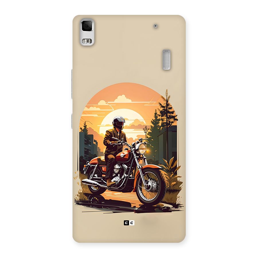 Vintage Bike Art Back Case for Lenovo A7000