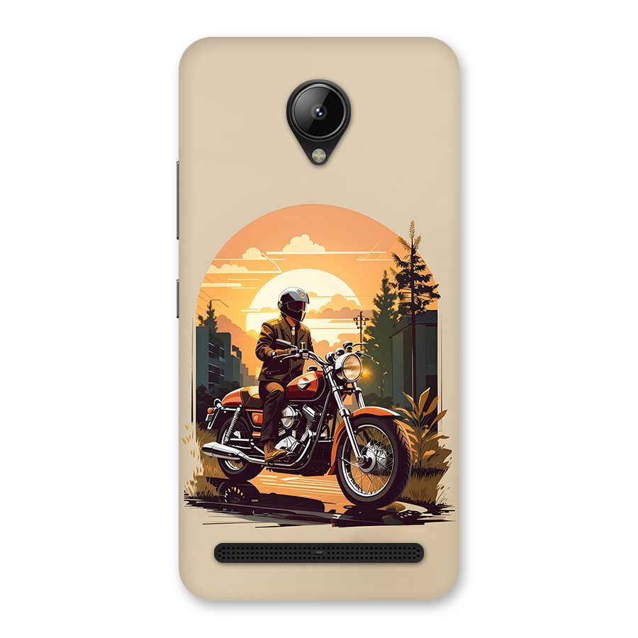 Vintage Bike Art Back Case for Lenovo C2