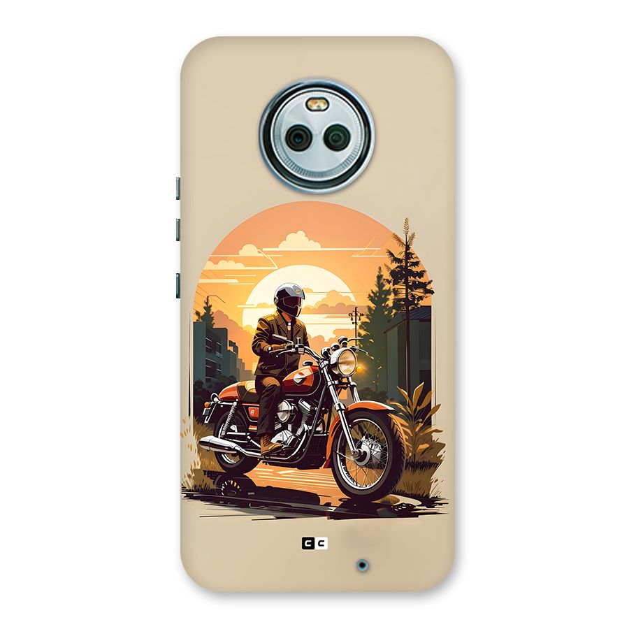 Vintage Bike Art Back Case for Moto X4