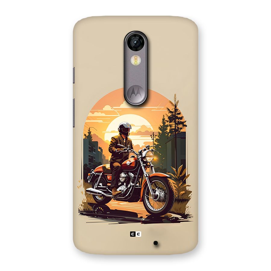 Vintage Bike Art Back Case for Moto X Force