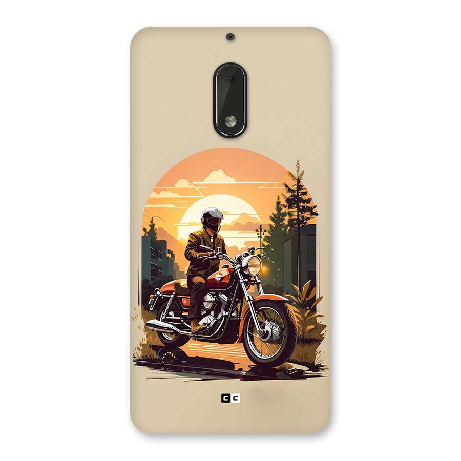 Vintage Bike Art Back Case for Nokia 6