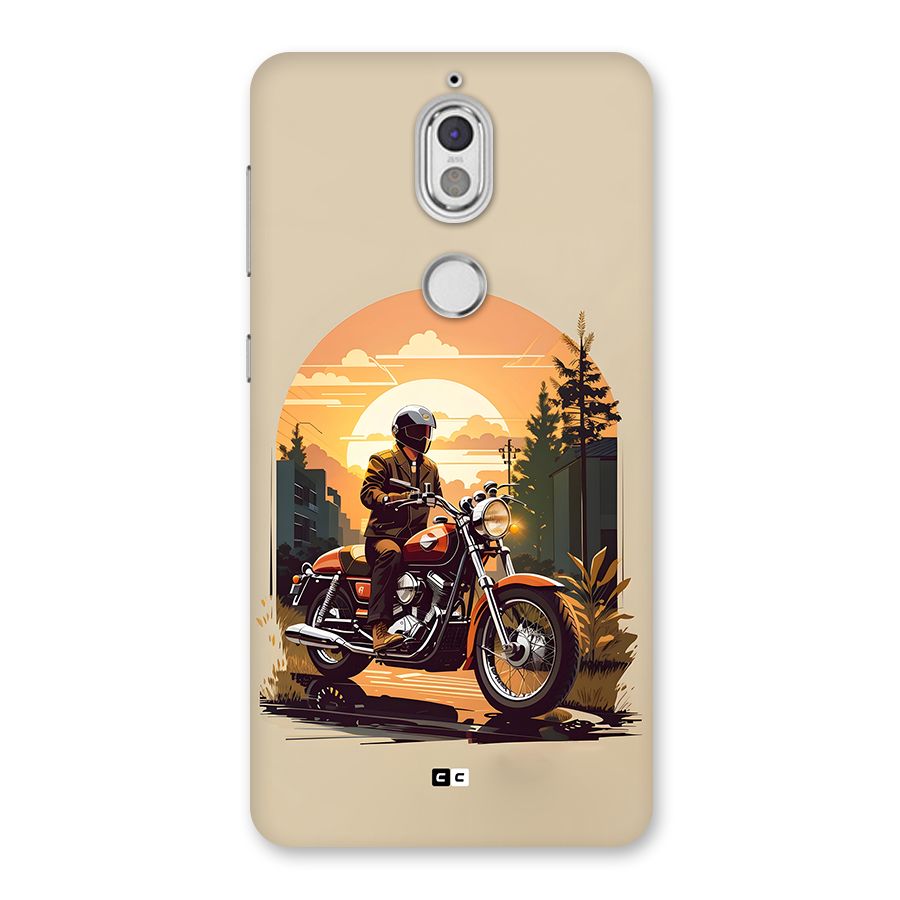 Vintage Bike Art Back Case for Nokia 7