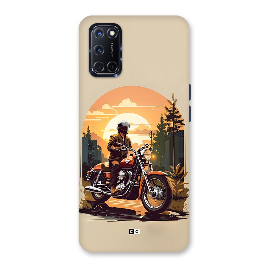 Vintage Bike Art Back Case for Oppo A52