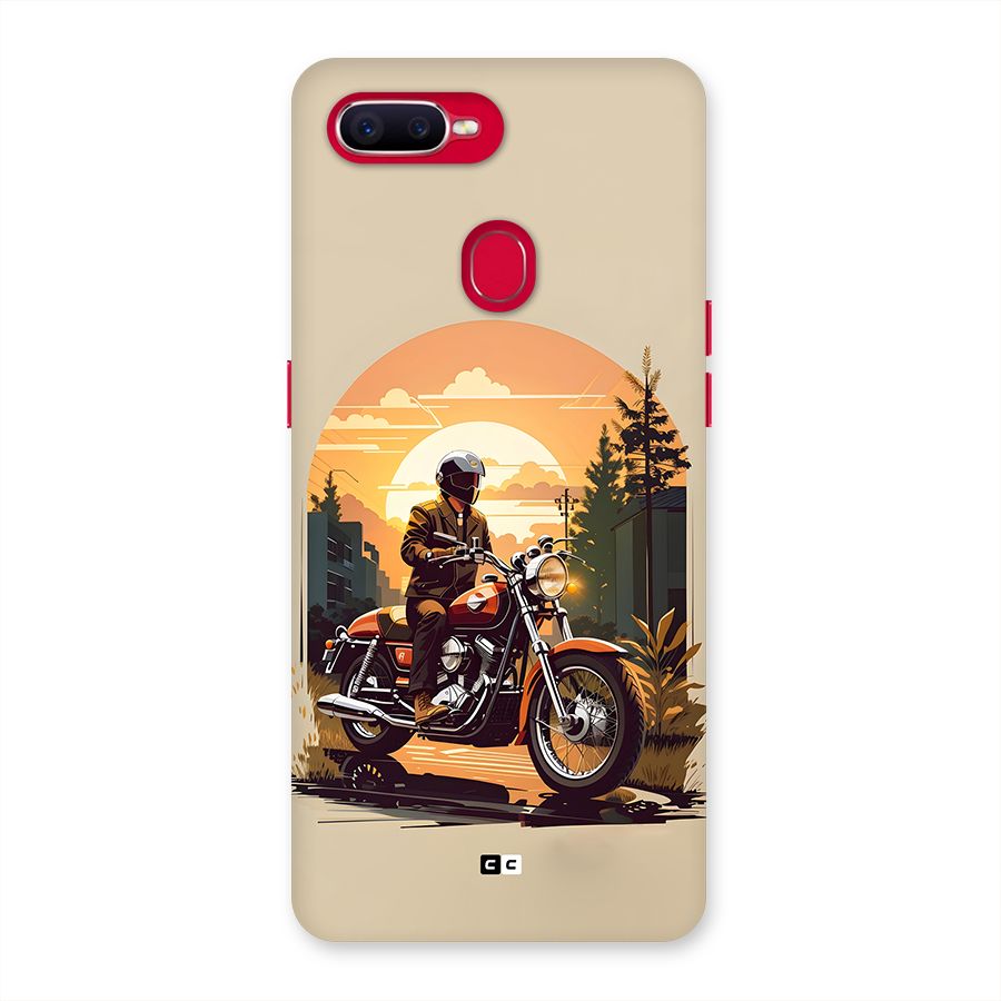 Vintage Bike Art Back Case for Oppo F9 Pro