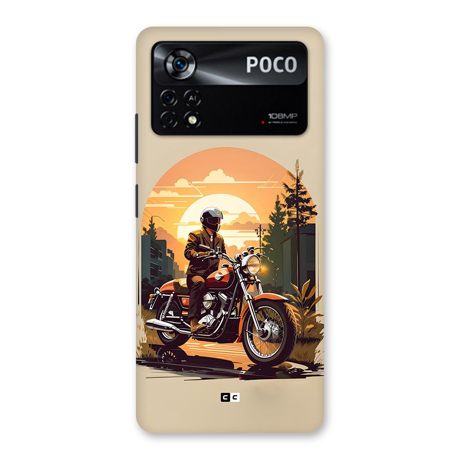 Vintage Bike Art Back Case for Poco X4 Pro 5G