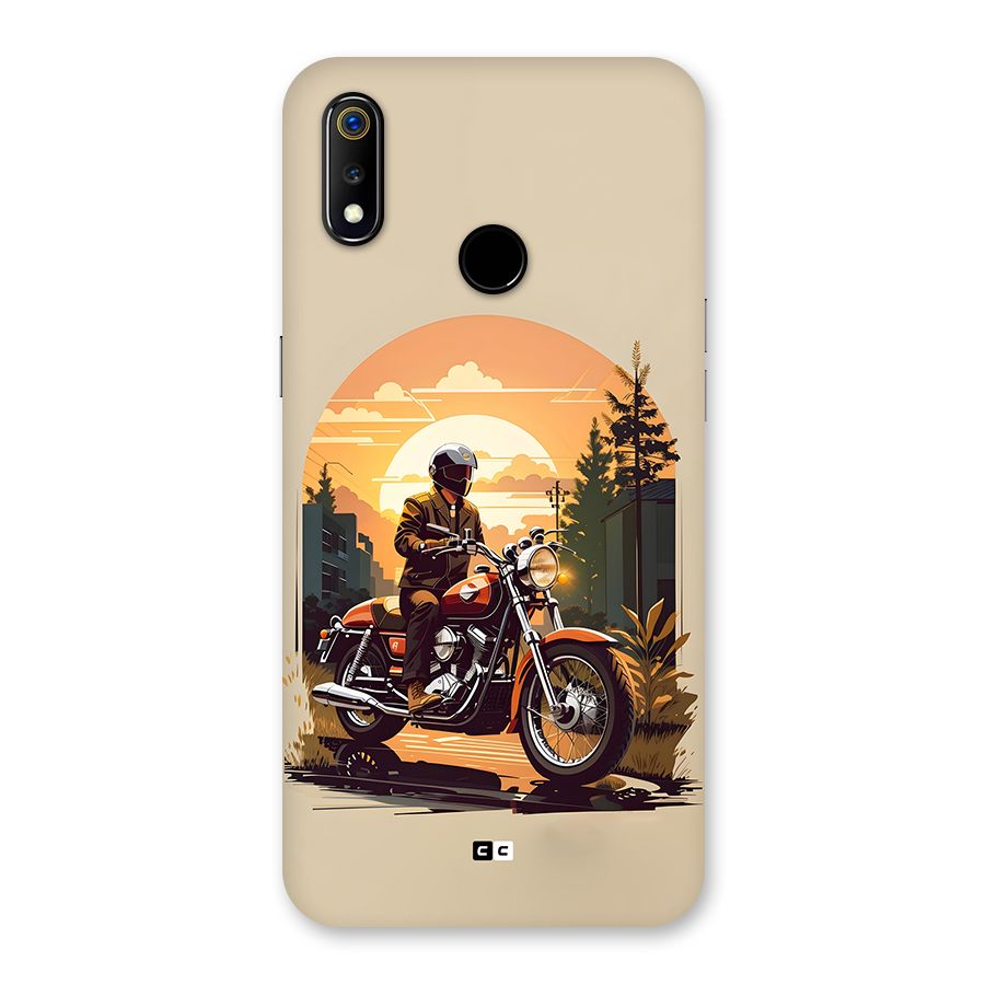 Vintage Bike Art Back Case for Realme 3